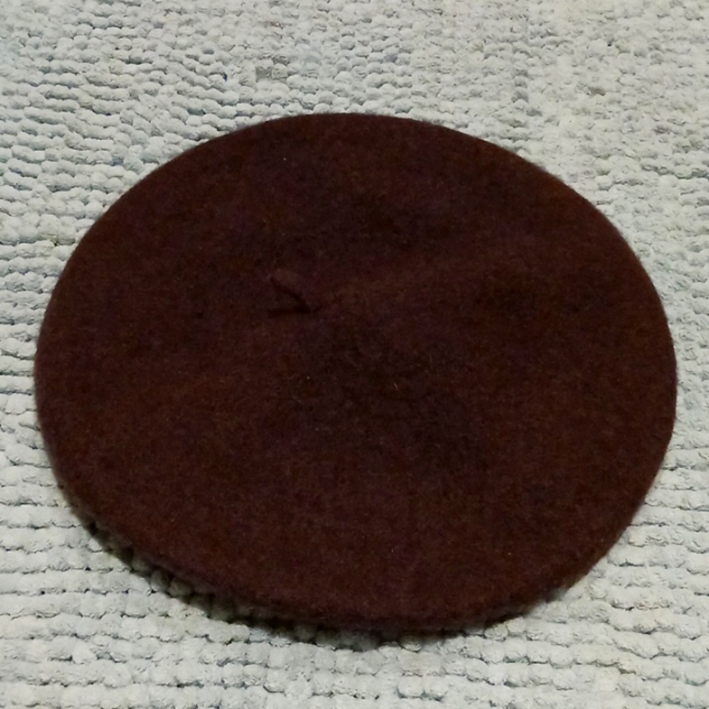 Chocolate brown beret